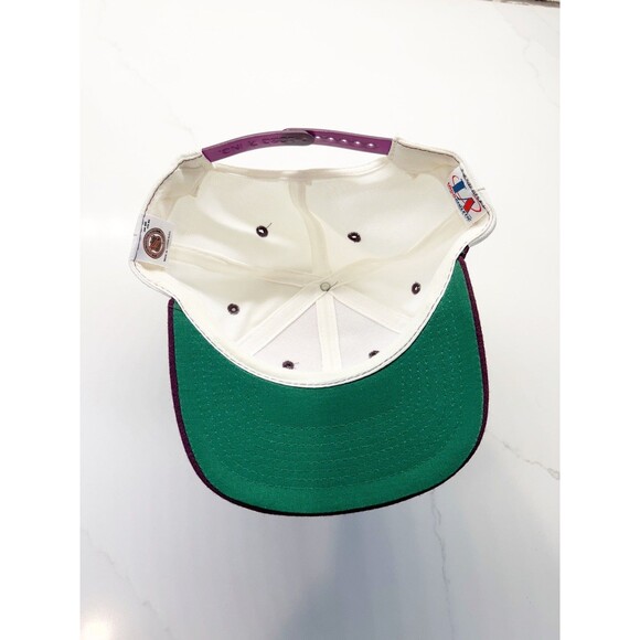 Vintage ANAHEIM MIGHTY DUCKS Logo Athletic SHARKTOOTH Snapback Hat NEW Old Stock - Picture 6 of 10